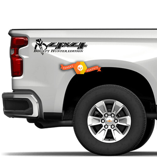 4X4 Mandalorian Style Side Vinyl Decal for Chevy Silverado GMC Sierra