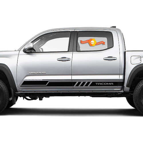 Decorated Side Stripes Vinyl Decals For Toyota Tacoma 