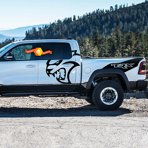 Hallcat TRX Door and Rear Side Vinyl Decal Kit for Ram TRX 2021+