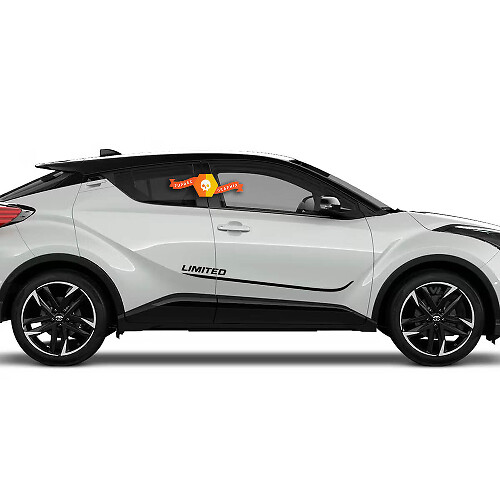 Pair Toyota C-HR Hybrid Sport XLE Side Doors LIMITED Vinyl Decal Sticker Graphics Kit
