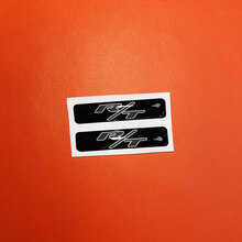 2x RT R/T Challenger/Charger/Durango Key Fob Inlays emblem domed Sticker Decal
 2