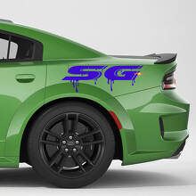 SG Paint Drips Graphics Bed Side Vinyl Decal for Dodge Charger & Challenger_3