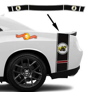Kit Dodge Challenger or Charger Drag Bee Tail Bed Rear Stripe Decal kit trunk 3
