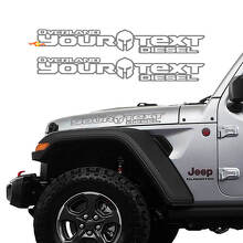Gladiator Helmet Hood Vinyl Decals for Jeep Gladiator_2