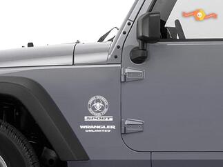 Jeep Rubicon Zombie Outbreak Response Team Wrangler Decal Sticker