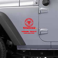 Zombie Outbreak Response Team Logo Sport Side Vinyl Decal Kit for Jeep Wrangler _2