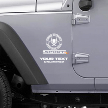 Zombie Outbreak Response Team Logo Sport Side Vinyl Decal Kit for Jeep Wrangler _3