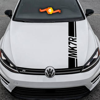 Hood Decal Rocker Panel Vinyl Decal Stripes Volkswagen Golf Mk7R Gti
