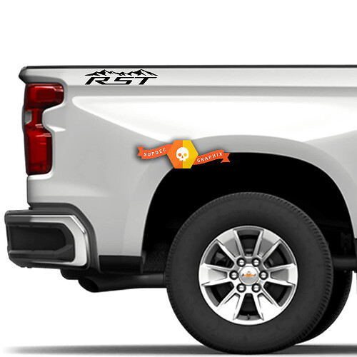 RST Mountain Rear Side Vinyl Decals for Chevrolet Silverado
