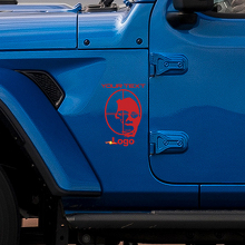 Zombie Kill Hood Vinyl Decal for Jeep Wrangler Rubicon_3