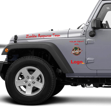 Rubicon Zombie Response Team Vinyl Decal Sticker for Jeep Wrangler_3