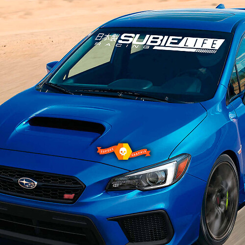 Subielife Windshield Banner Vinyl Sticker Decal Graphic Rally
