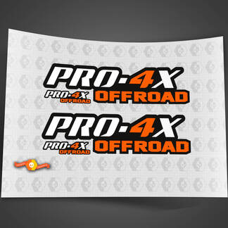 2X PRO-4X 2 Colors Nissan Titan Frontier 4x4 Off-Road Truck Bedside Both Side Stickers Decals 4x4 Graphics Nismo
