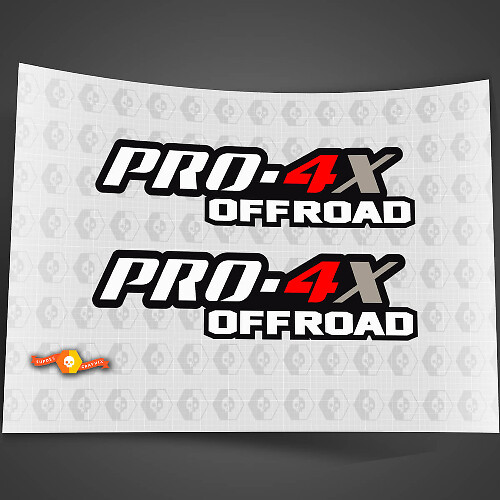 2X PRO-4X 3 Colours Nissan Titan Frontier 4x4 Off-Road Truck Bedside Both Side Stickers Decals 4x4 Graphics Nismo
