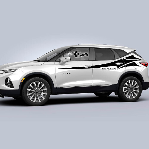 Pair Vauxhall Blazer 2023 Graphics Decals Doors Side Stripe Wrap Vinyl Decal Sticker
