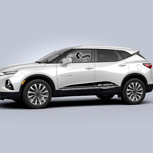 Pair Vauxhall Blazer 2023 Graphics Decals Doors Stripe Vinyl Decal Sticker
