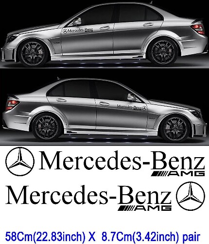 2 Mercedes Benz Motorsport sticker Decal CAR AMG C63 E63 SLK SL6
