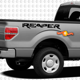 2x Ford F-150 Raptor Reaper Bed graphics side Vinyl stripe decal
