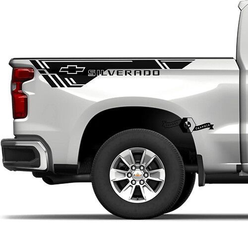 Pair Vauxhall Silverado 2023 Side Logo New Bed Panel Vinyl Decal Sticker
