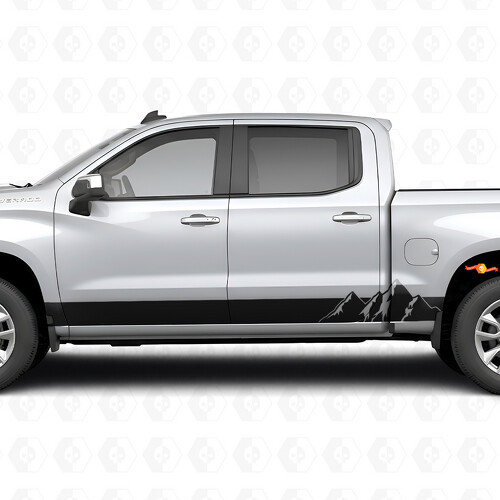 Alpine Ridge Door & Rocker Panel Vinyl Stripes for Chevrolet Silverado 1500 T1XX 2019-2026_1
