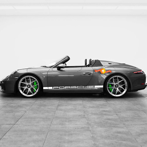 Heritage Style Side Stripes Vinyl Decal Kit for Porsche 911 Speedster