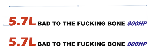 2 x 5.7L Hemi 800HP Hood Decals Stickers
