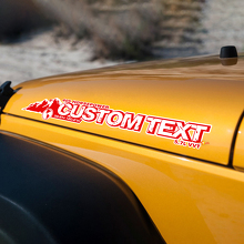 Custom Hood Vinyl Decal for Jeep Wrangler Rubicon _2
