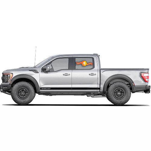 Shelby-Style Lower Side Stripes Vinyl Decals Pair for Musclecar truck 2022-23