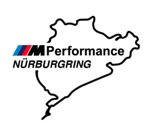 2 Pcs Nurburgring M Performance Style Side Vinyl Decal Set for BMW