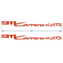 2x Porsche Porsche 911 Carrera 4 GTS Signature Side Doors Decals Stickers
 2
