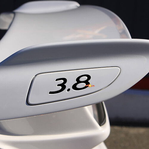 3.8 Rear Wing inlays decal sticker for Porsche GT3
