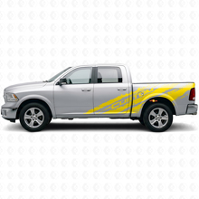 Mud Splash Custom Text Side Vinyl Decal Kit for Dodge Ram 1500 Rebel_5