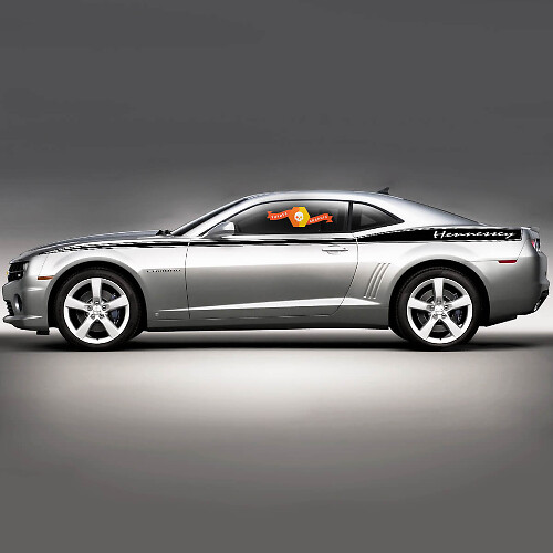 Pair Chevrolet Camaro Side Graphic for Chevrolet Camaro 2010-2015 Custom Text

