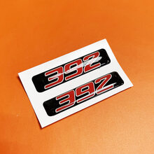 2x Red 392 Challenger/Charger/Durango Key Fob Inlays emblem domed Sticker Decal
 2