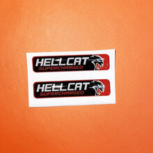 2x Hellcat Supercharged Challenger/Charger/Durango Key Fob Inlays emblem domed decal
 2