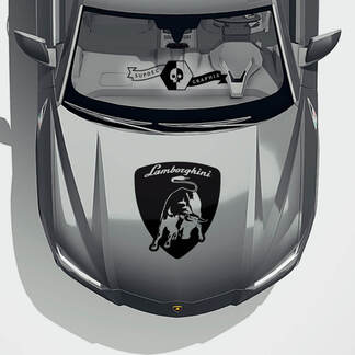 Hood Lamborghini Urus 2021 2022 2023 +  Logo Vinyl Decal Sticker Graphics
