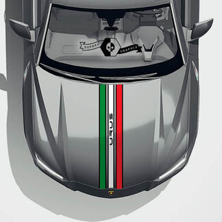 Lamborghini Urus 2020 2021 2022 2023 Hood Italian Flag Vinyl Decal Sticker Graphics
