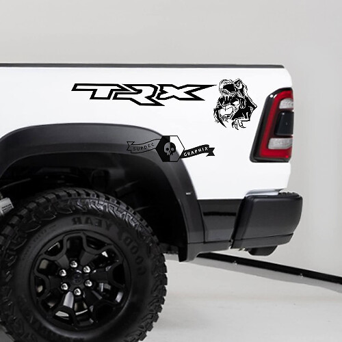 TRX Eating Raptor Bed Side Sticker Decal Truck Vinyl Graphic for Dodge Ram TRX