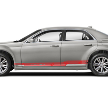 2X Chrysler 300 2022 2023 Logo Modern Touring Rocker Panel Graphics Car Vinyl Decals Stickers
 3