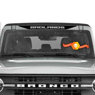 Badlands Logo Vinyl Decal Above Windshield Banner Bronco 2
