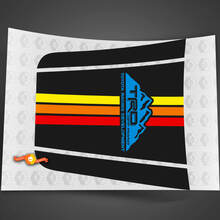 TRD Toyota Landcruiser 100 Hood Decal Off Road Vintage Stripes Mountains Vinyl Sticker
 2