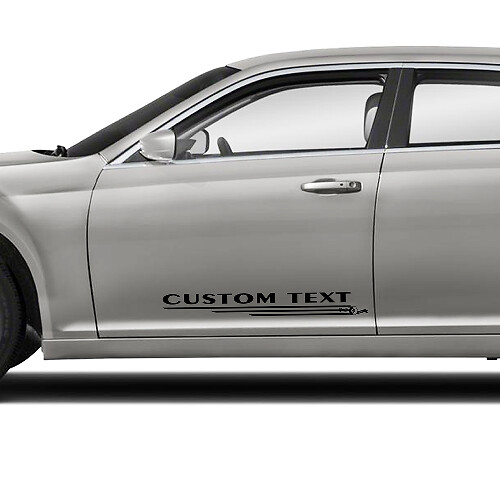 Custom Text Doors Graphics Car Vinyl Decals Stickers for Chrysler 300