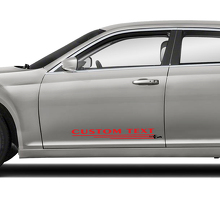 Custom Text Doors Graphics Car Vinyl Decals Stickers for Chrysler 300 3