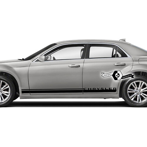 Chrysler 300 Rocker Panel Side Graphics Vinyl Decals Stickers
