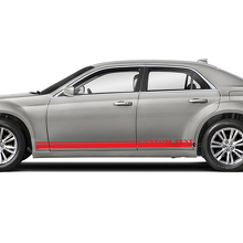 Custom Text Rocker Panel Side Graphics Vinyl Decals Stickers for Chrysler 300 3