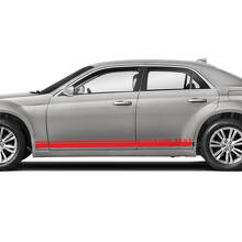 Custom Text Rocker Panel Side Graphics Vinyl Decals Stickers for Chrysler 300 3