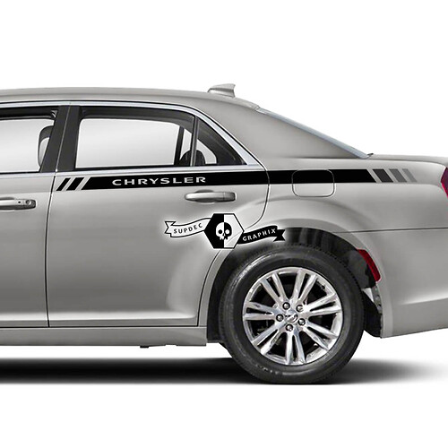 Chrysler 300 Rear Bed Fender Vinyl Decals Stickers
