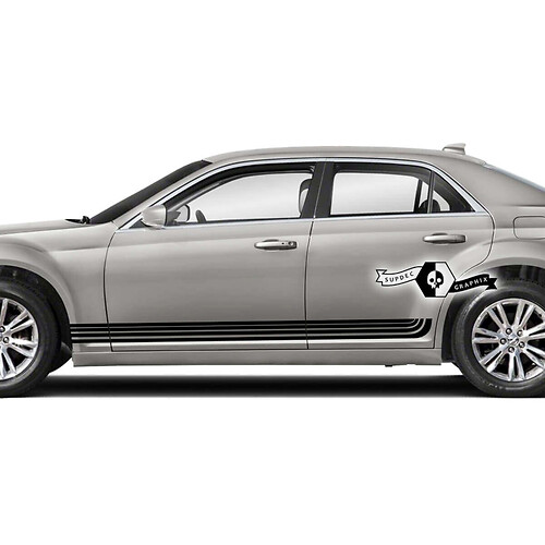 Chrysler 300 Rocker Panel Wings Graphics Vinyl Decals Stickers
