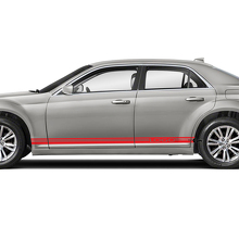 Pair Chrysler 300 Rocker Panel Graphics Strip Vinyl Decals Stickers
 3