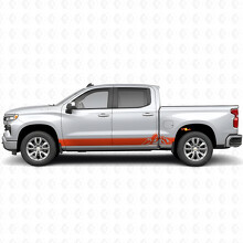 Layered Peaks Door & Rocker Panel Vinyl Stripes for Chevrolet Silverado 1500 T1XX 2019-2026_4